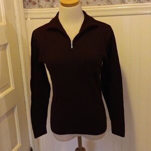 Garret Scott small purple Extra Fine Merino  wool sweater